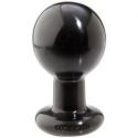 Fallo anale round butt plugs large black