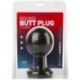 Fallo anale round butt plugs large black