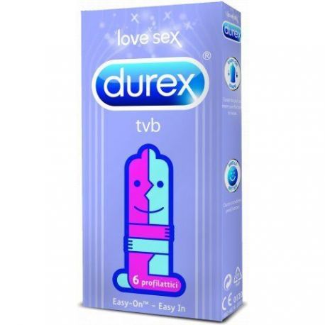 Profilattici easy-on durex tvb 6 pezzi