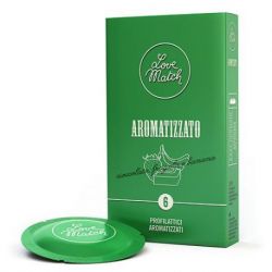 Profilattici love match aromatizzato misto 6 pezzi