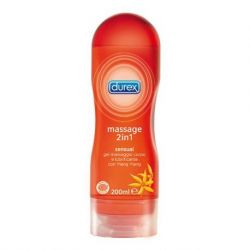 Lubrificante e gel massaggiante durex massage 2 in 1 sensual con ylang ylang