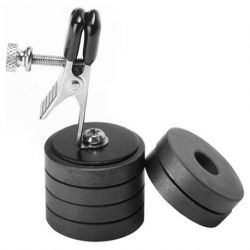 Morsetto per capezzolo con pesi onus nipple clip with magnet weights