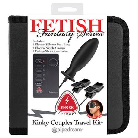 Kit plug e pinzette elettrostimolanti fetish fantasy series shock therapy kinky couples