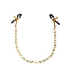 Pinze per capezzoli fetish fantasy gold chain nipple clamps