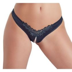 Slip g-string con perle black TAGLIA XL