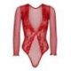 Body aperto high cut lace and net teddy TAGLIA UNICA