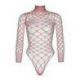 Body a maglie larghe turtleneck fishnet teddy TAGLIA UNICA