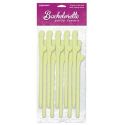 Cannucce fluorescenti bachelorette party favors dicky sipping straws glow in the dark 10pc.