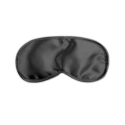 Mascherina nera fetish satin black