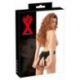 Slip in latex nero aperto TAGLIA S-L