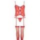 Coordinato 3 pezzi rosso sexy set TAGLIA S-L