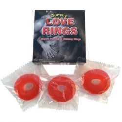 Anello fallico gommoso gummy love rings