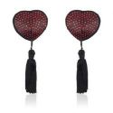 Heart shine nipples tassels (rosso)