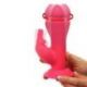 Vibratore rabbit head spin pink dancing silicone rabbit vibe