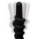 Plug anale vibrante coiled silicone swirl vibrating anal plug with remote