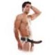 Vibratore strap-on cavo fetish fantasy series 8 vibrating hollow strap-on