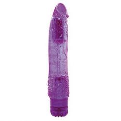 Vibratore jammy jelly spangly glitter purple