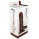 Vibratore realistico real rapture brown 10