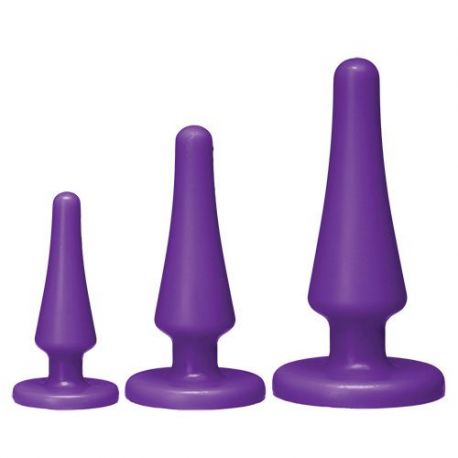 Kit plug anali american pop! launch! anal trainer set purple