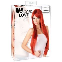 Parrucca miranda lunghi capelli rossi