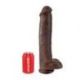 Fallo realistico king cock 15 cock with balls brown