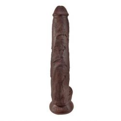 Fallo realistico king cock 14 cock with balls brown