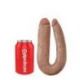 Fallo doppio realistico king cock u-shaped large double trouble tan