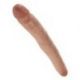 Doppio fallo realistico king cock 12 slim double dildo tan