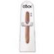 Doppio fallo realistico king cock 12 slim double dildo tan