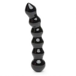 Fallo glass fifty shades freed its divine glass beaded dildo black