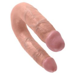 Fallo doppio realistico king cock u-shaped medium double trouble flesh