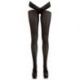 Collant nero crotchless TAGLIA L-XL